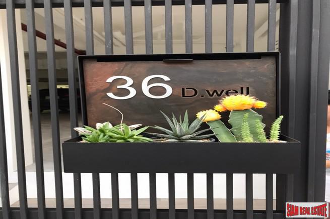 36 D.Well | Large Three Bedroom for Rent in Modern Phra Khanong Low-Rise Condo